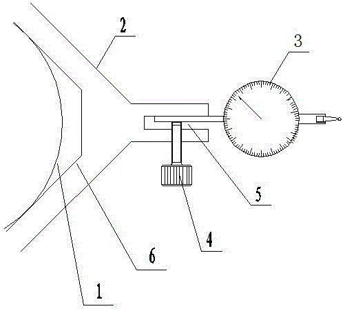 Tool for measuring perpendicularity of relatively large part