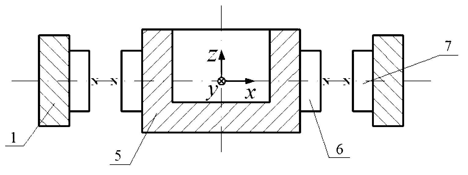 Positive and negative rigidity parallel connection shock absorber
