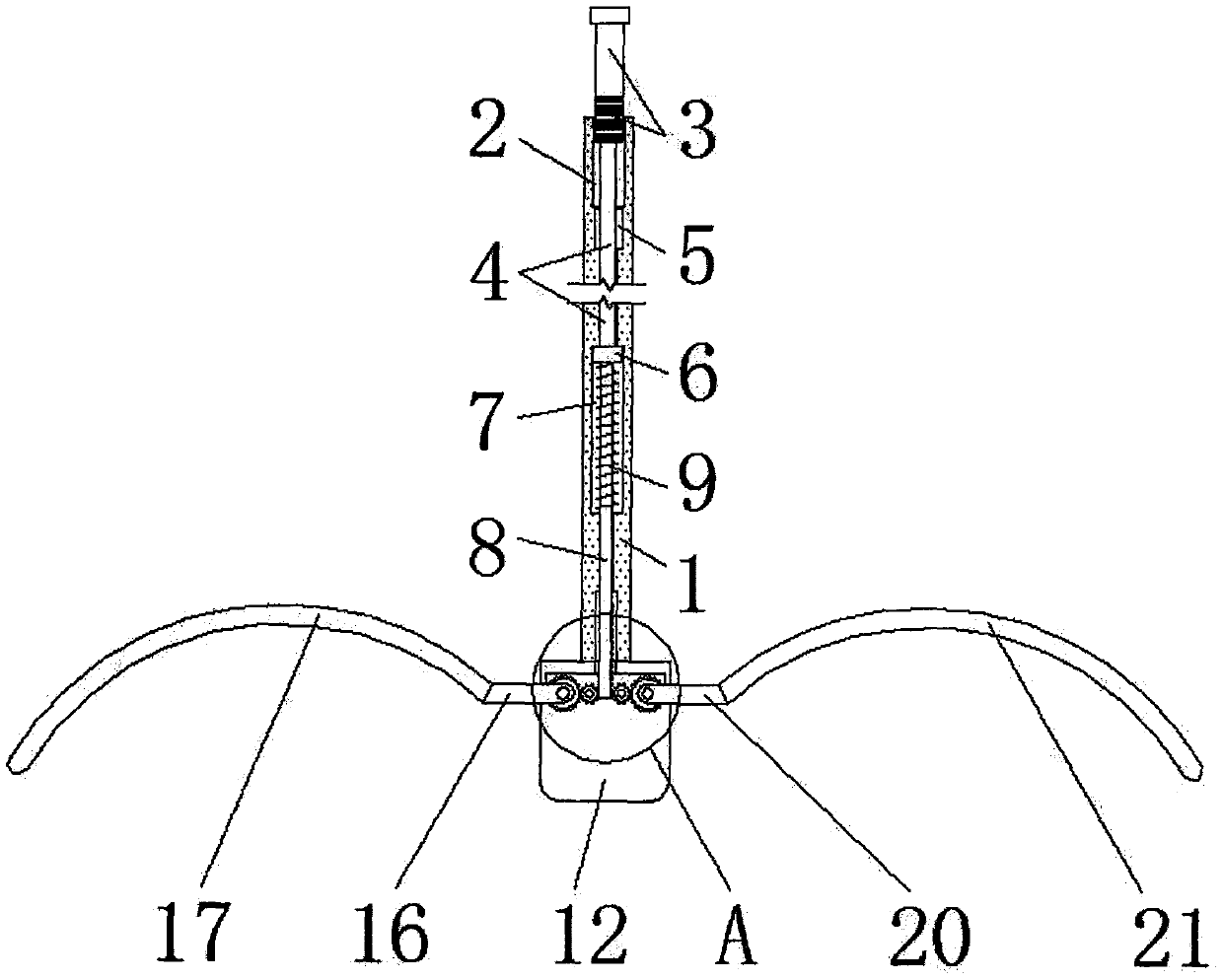 Expandable laboratory mouse catching device