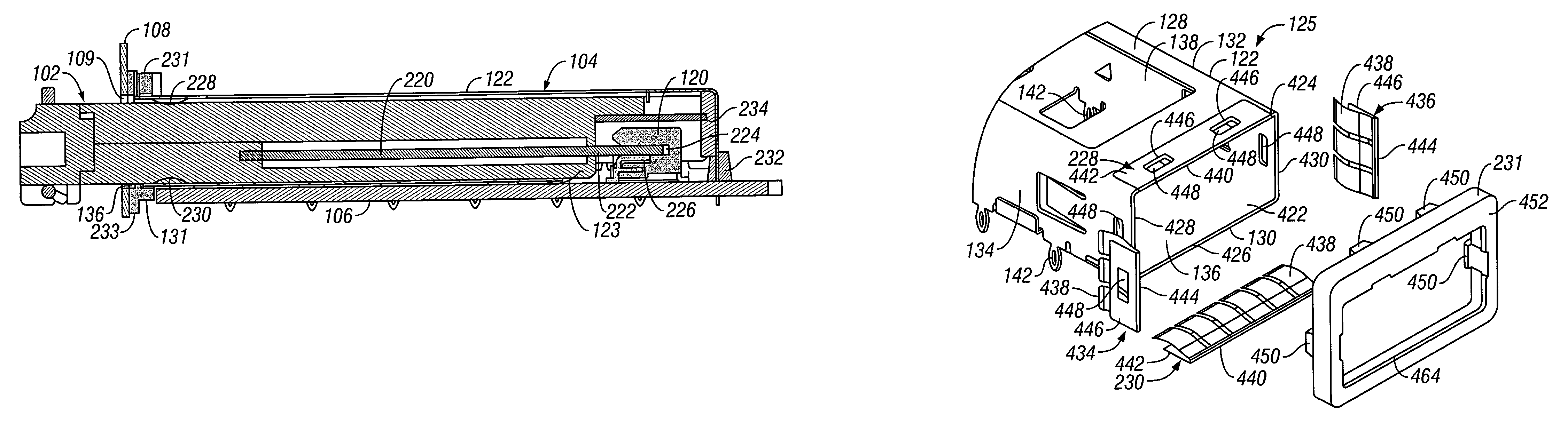 Receptacle assembly having shielded interface with pluggable electronic module