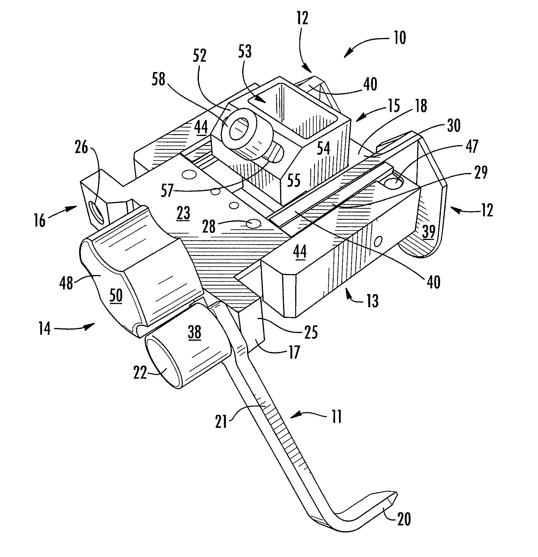 Reference mark adjustment mechanism for a femoral caliper and method of using the same