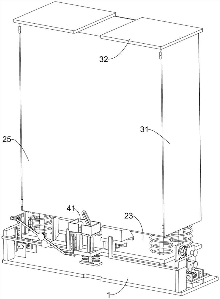 Trigger type electrical cabinet with damping function