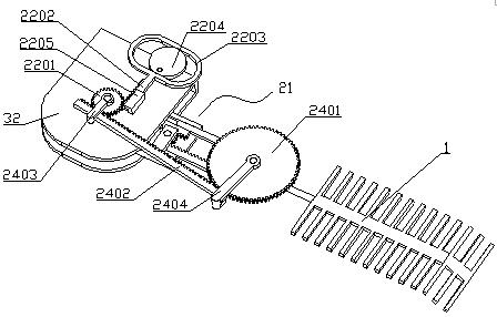 A collection mechanism for suspended garbage cleaning device