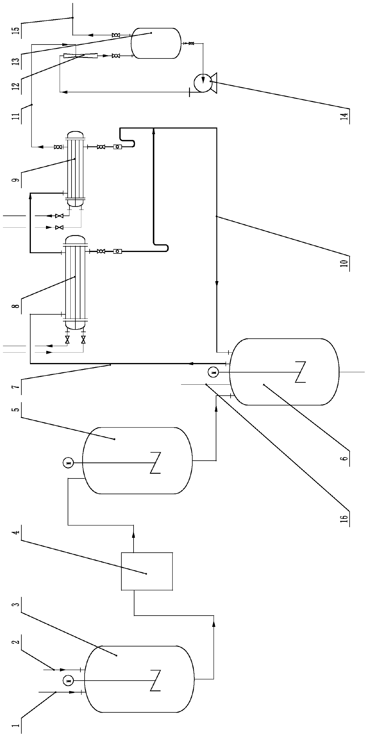 Production device of isophthaloyl dichloride/paraphthaloyl chloride of sanding raw material