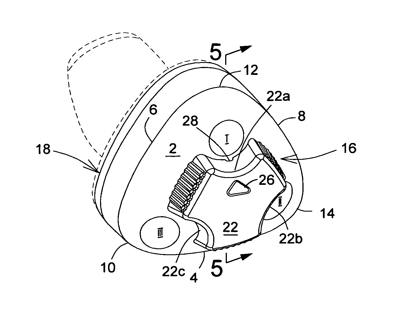 In-ear device with selectable frequency response