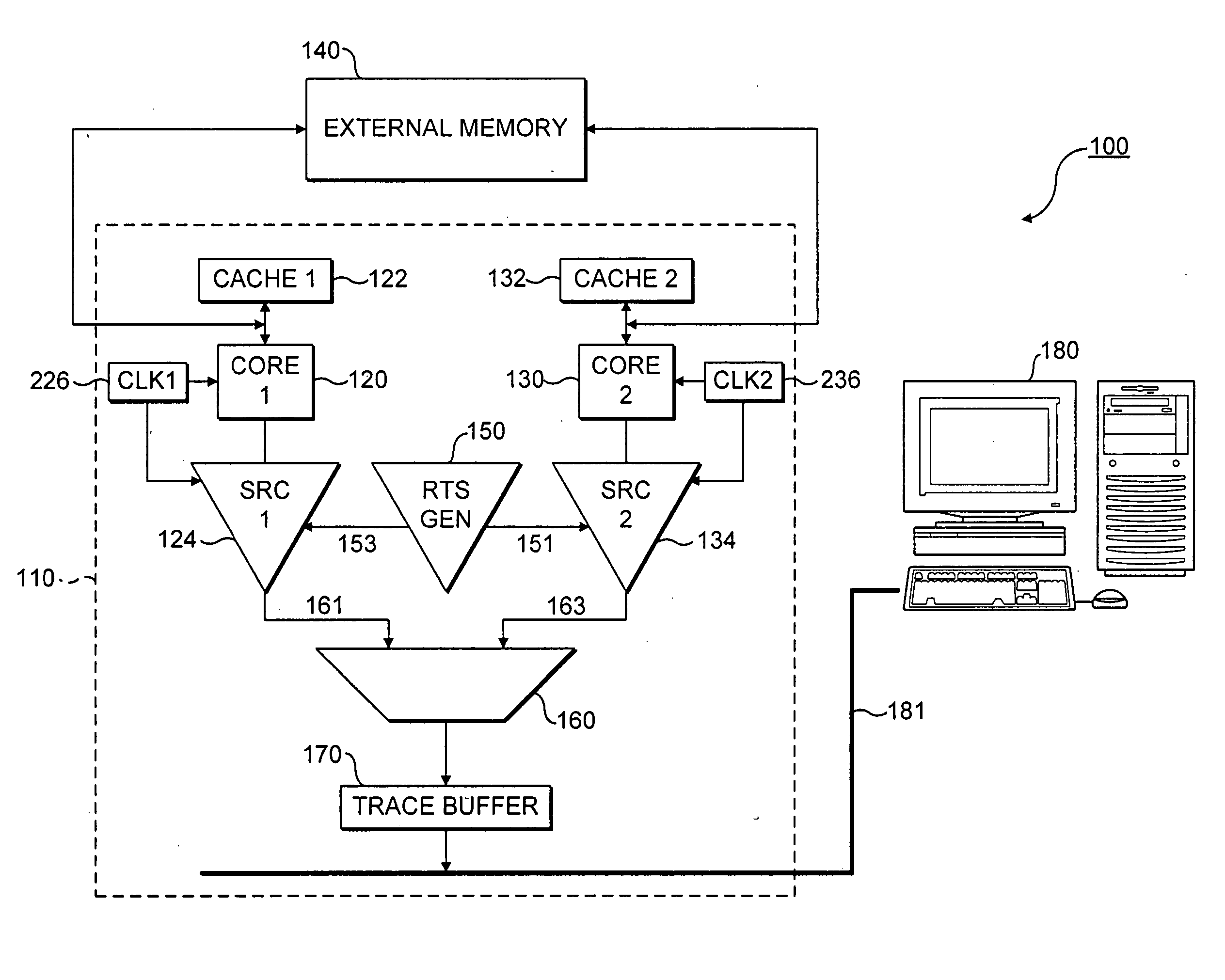 Trace source correlation in a data processing apparatus