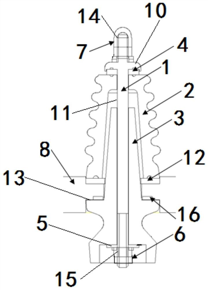 Insulator structure for high-voltage transformer and manufacturing method thereof