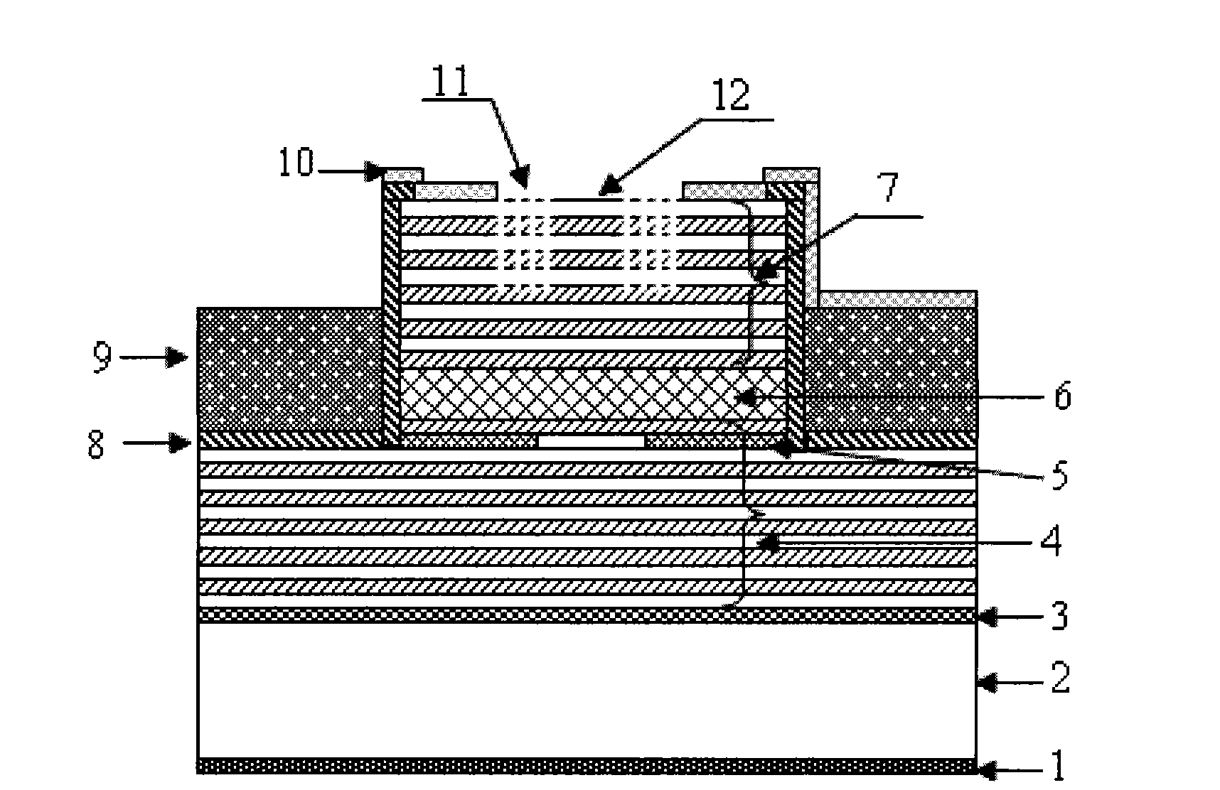 Single-mode high-power vertical cavity surface emitting laser and manufacturing method thereof