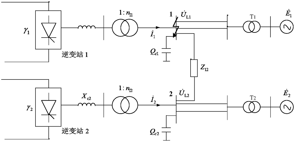 Method and system for calculating critical multi-infeed interaction factor in consideration of direct current change