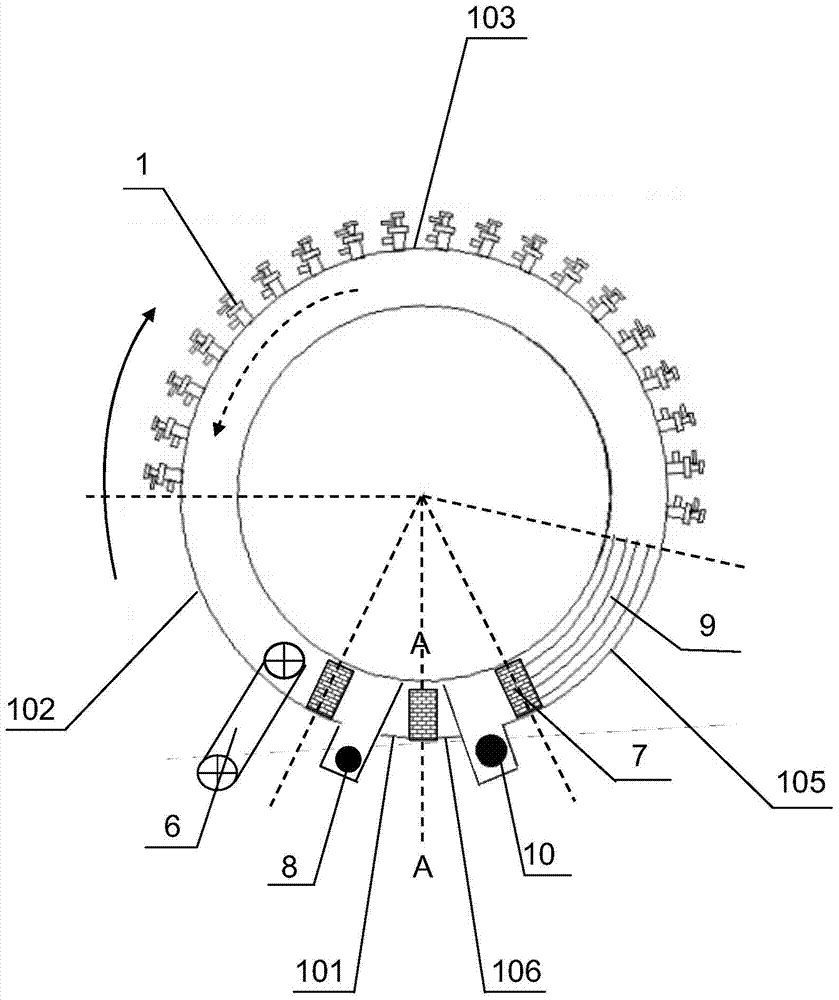 A coal-based direct reduction method and rotary hearth furnace with microwave fuel combined with heating