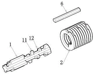 Coding mechanism and key for clutch type lock