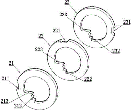Coding mechanism and key for clutch type lock