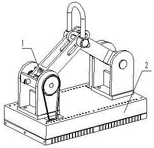 Magnetic unit vertical combination method of permanent magnetic spreader