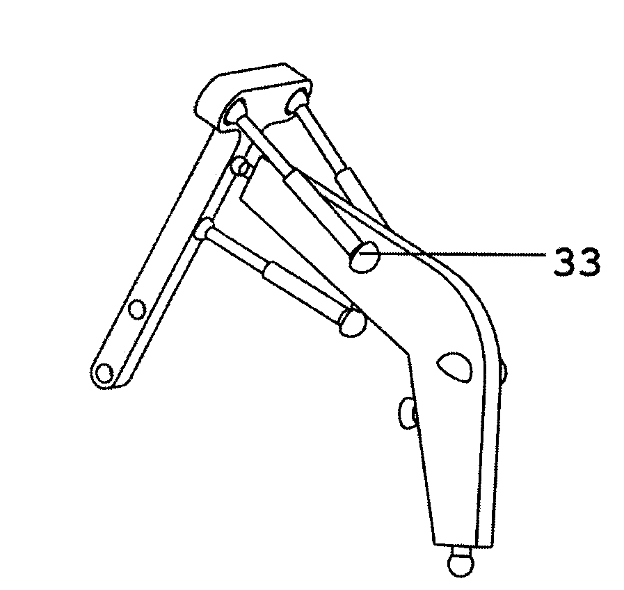 3-3-1 type seven-mobility spatial hydraulic excavator