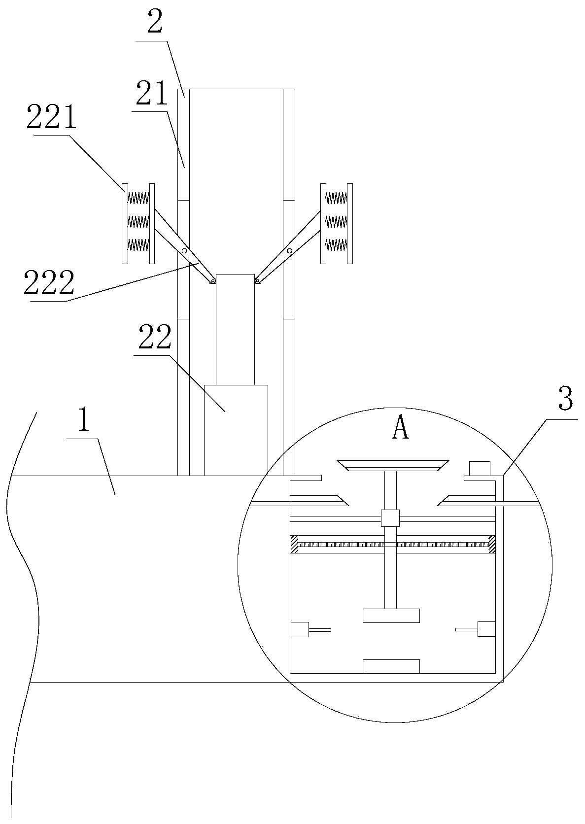 A hollow shaft fixture