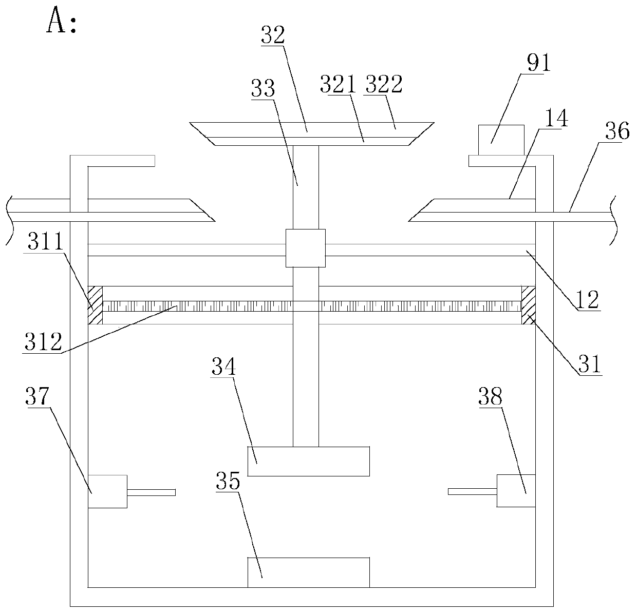 A hollow shaft fixture