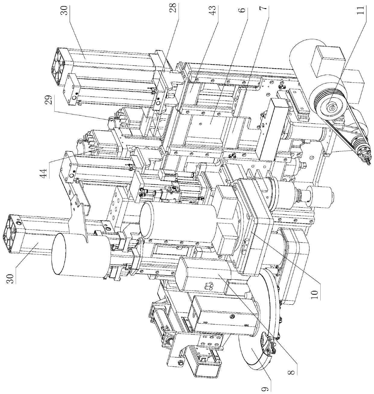 Solid wood numerical control machining center and control system and machining method of solid wood numerical control machining center