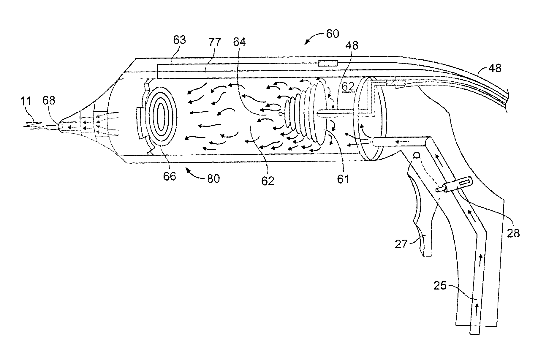 Cold plasma treatment devices and associated methods