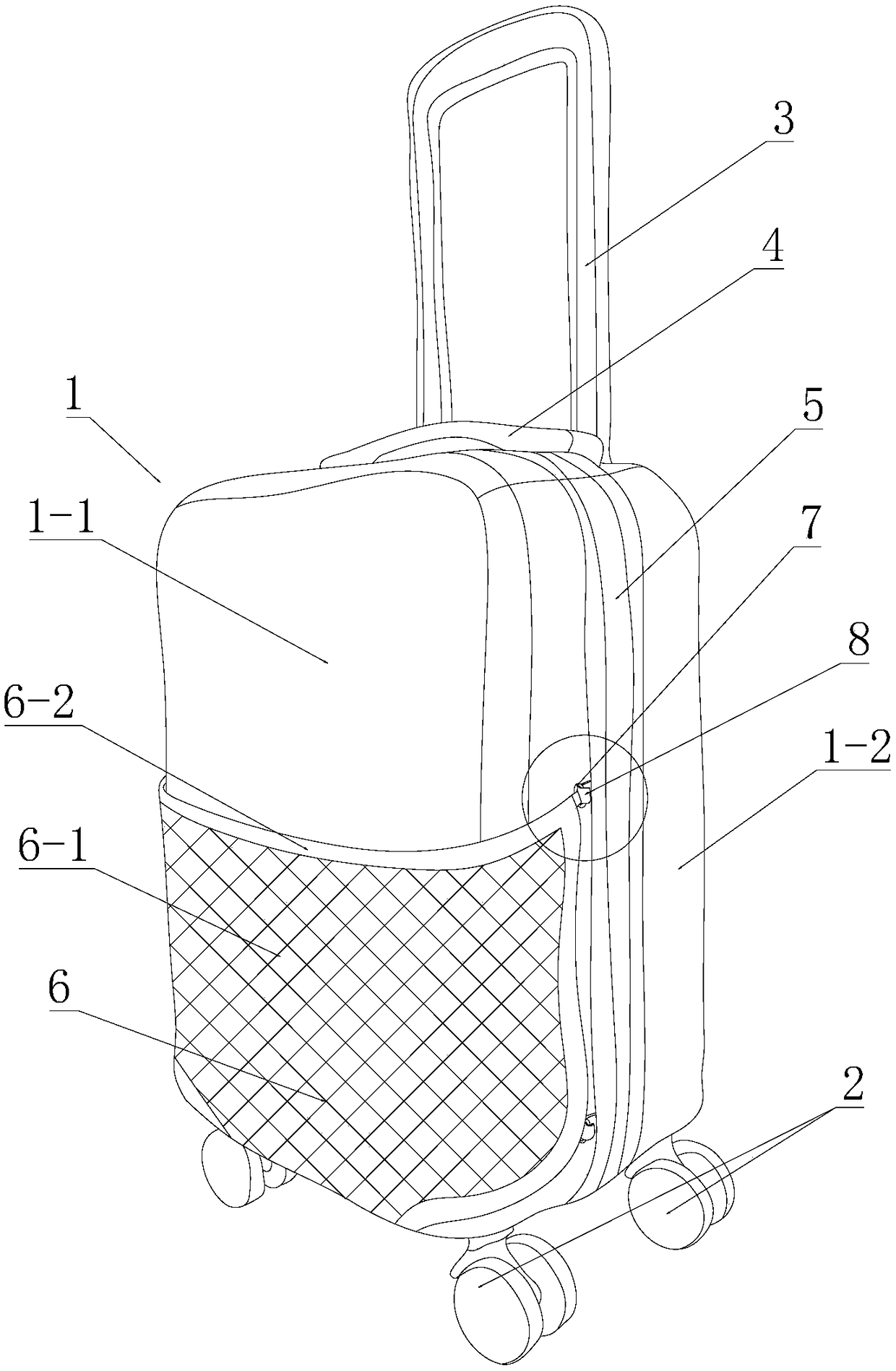 Multifunctional luggage case