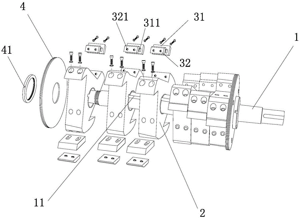 Claw cutter used for crusher