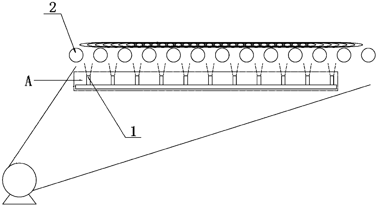 Wire edge cooling device and wire edge cooling method