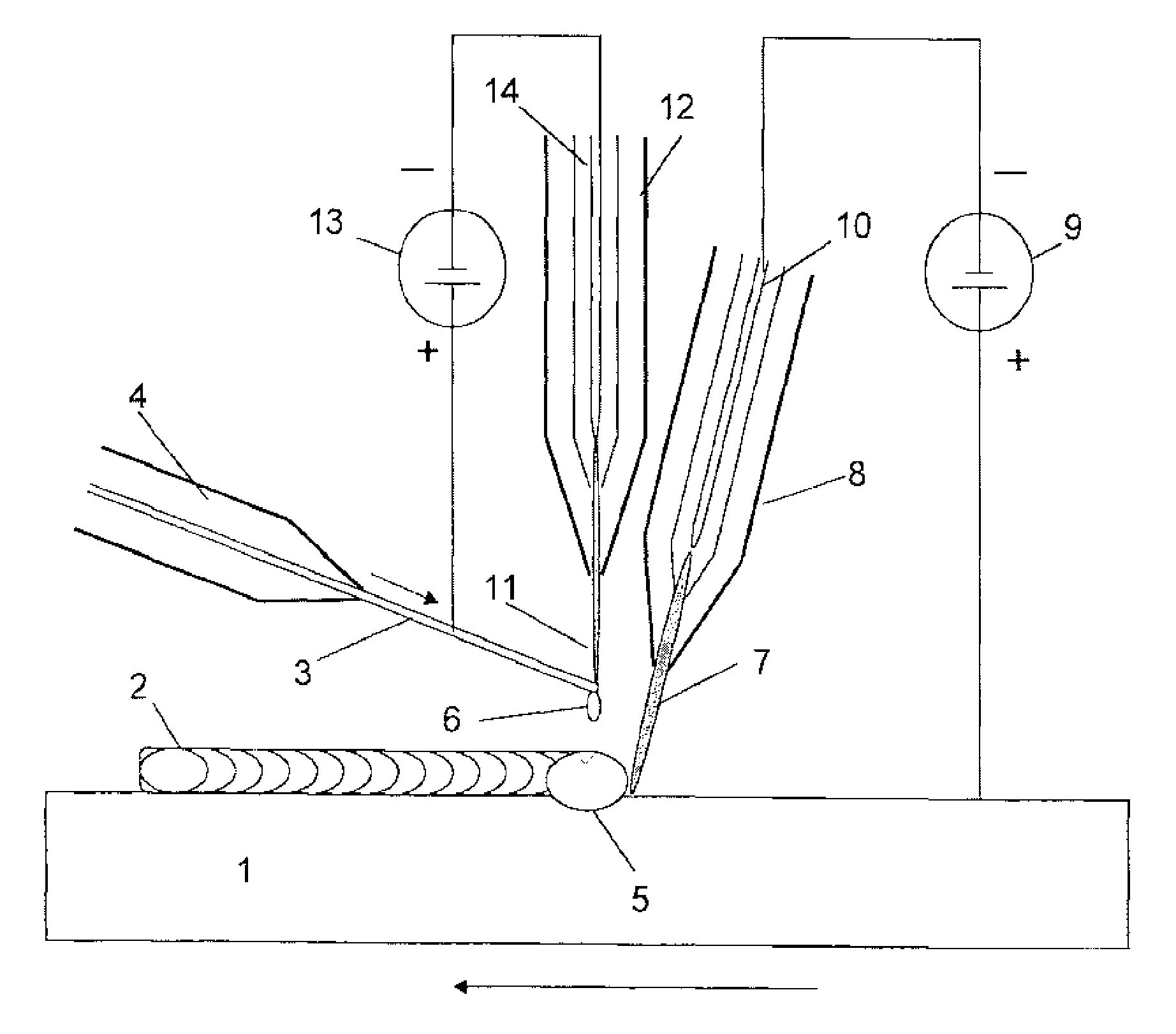 Method and arrangement for building metallic objects by solid freeform fabrication