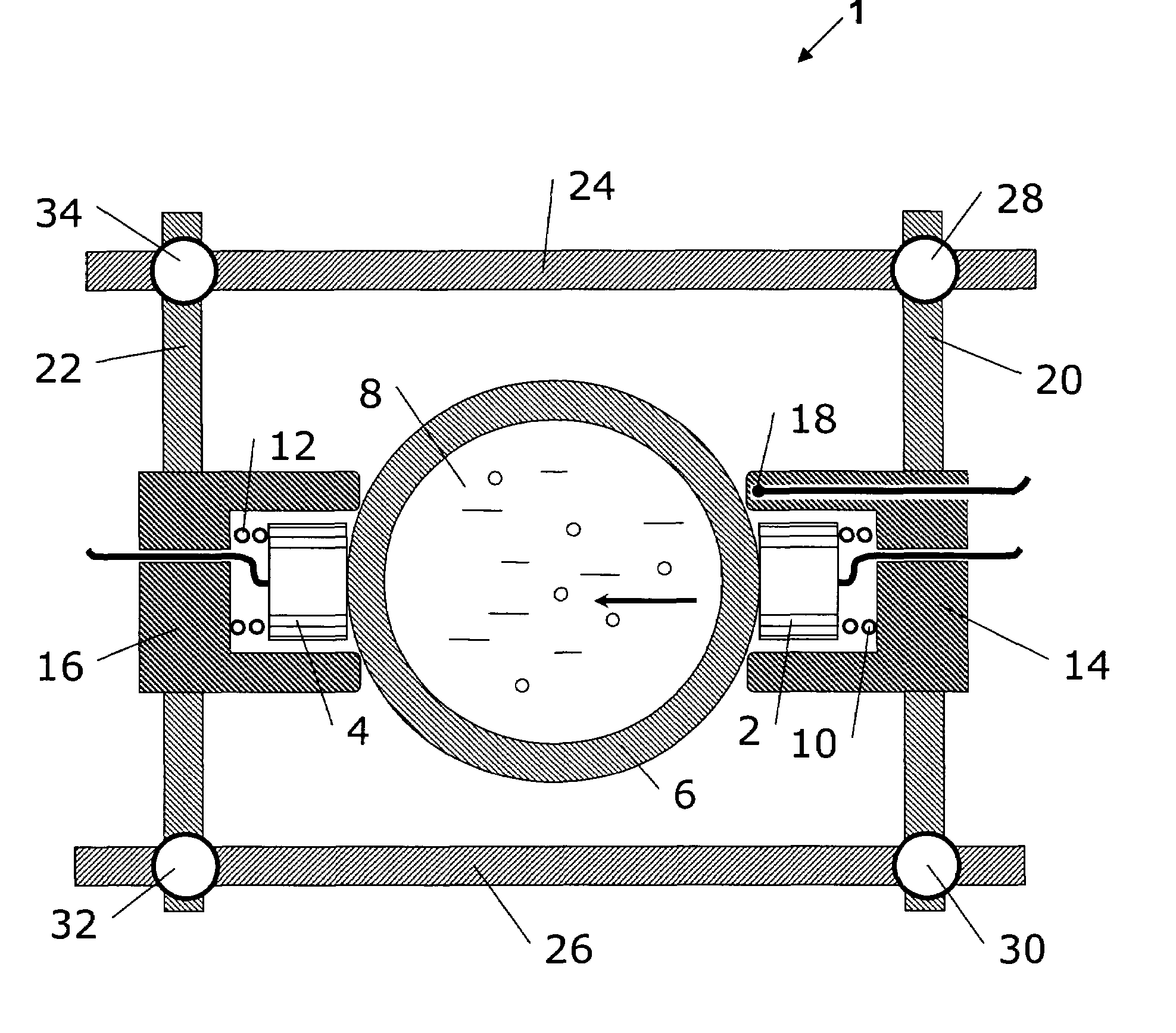 Ultrasonic monitor of material composition and particle size
