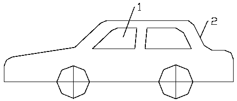 Automobile rear glass