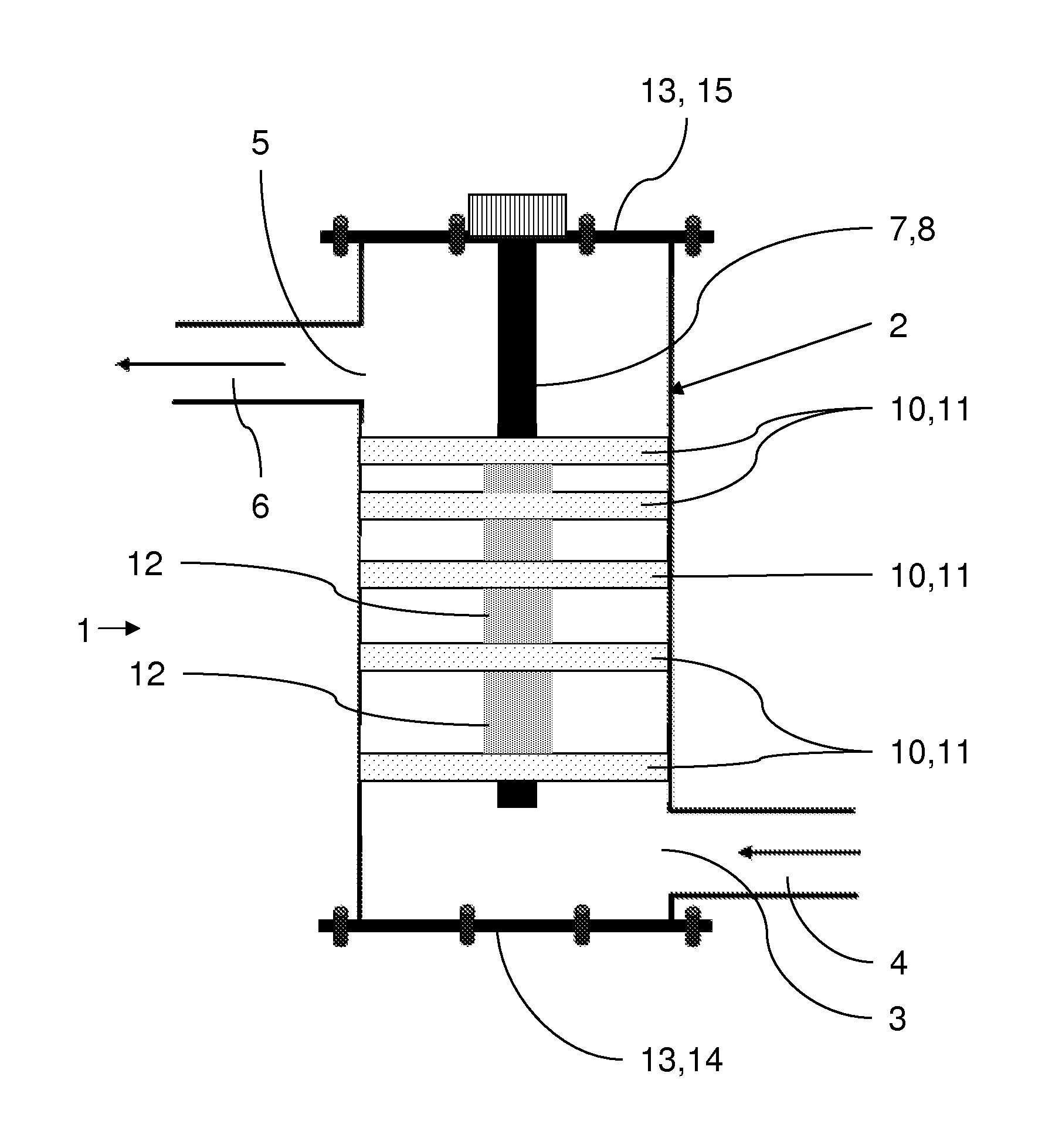 Hot-trap assembly for trapping unreacted gas by- products