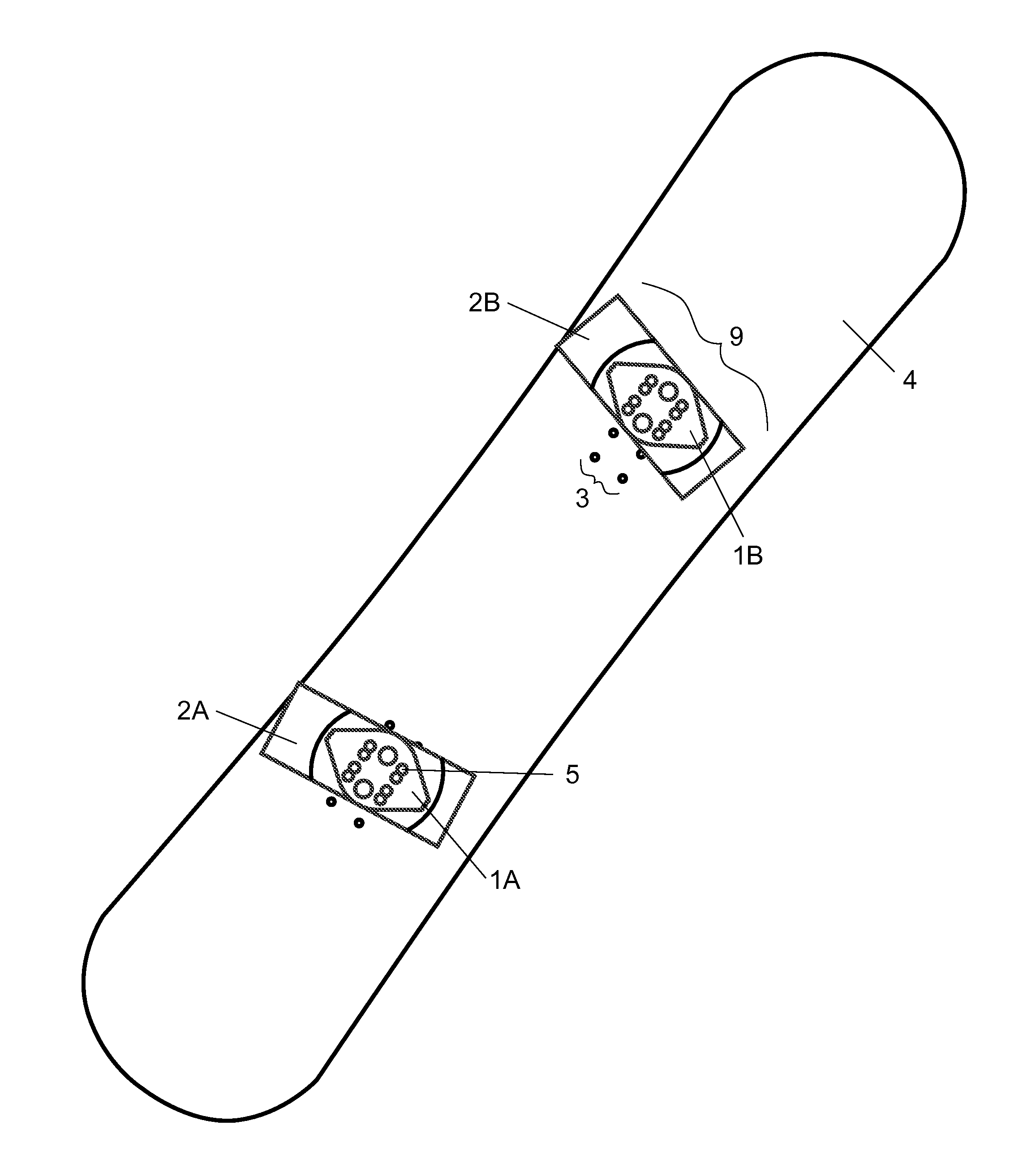 Splitboard Binding Mount for Use on Snowboards