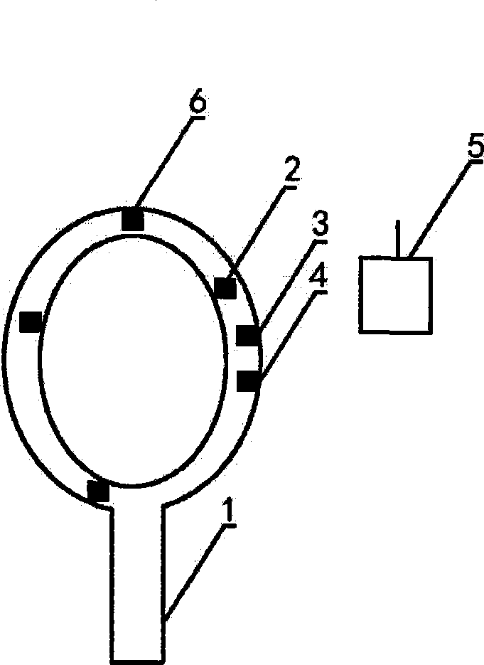 Racket assembly capable of detecting ball falling point
