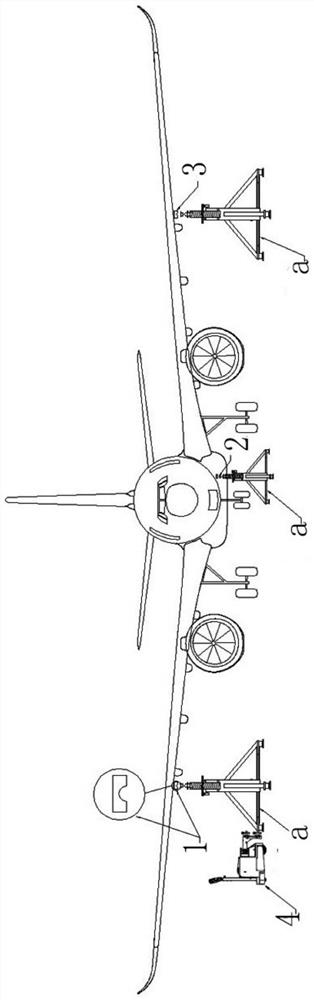 Method for integrally jacking airplane