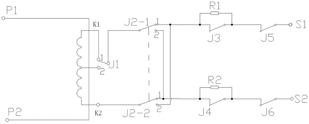 Current transformer fault simulation training device