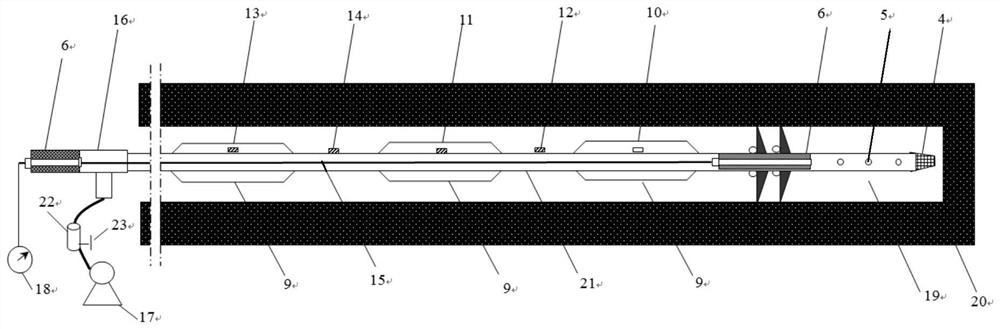 A device and method for multi-stage pressure-sealed pressure measurement of ultra-long soft coal seam drilling