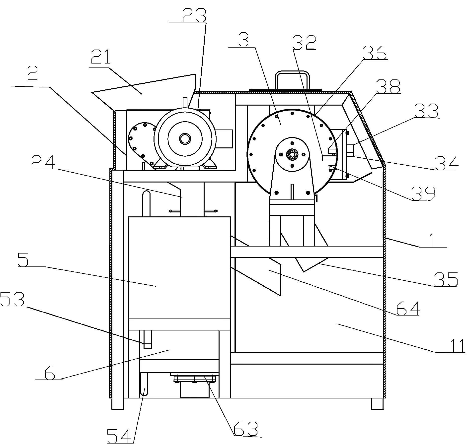 Household waste treatment device