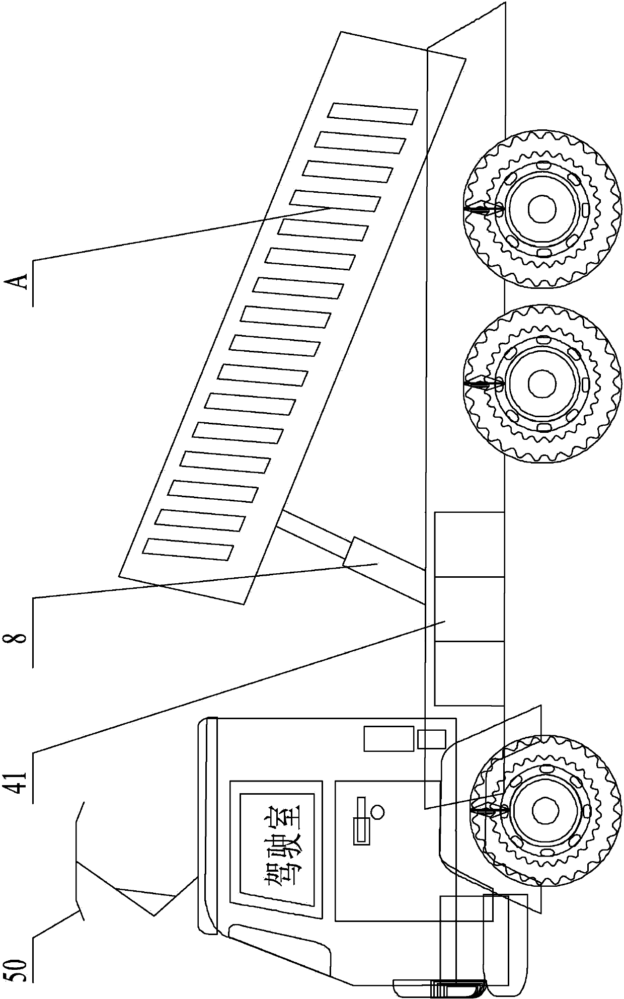 Electrically-driven mining truck