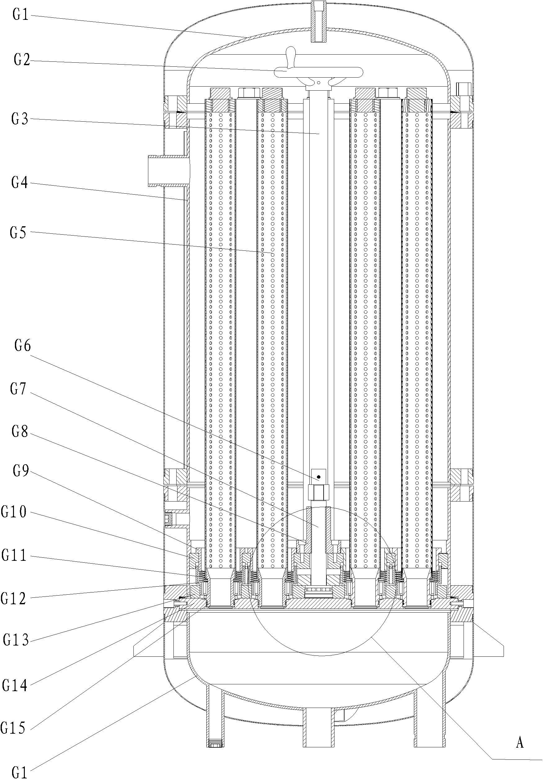 Control system for high-precision liquid filter