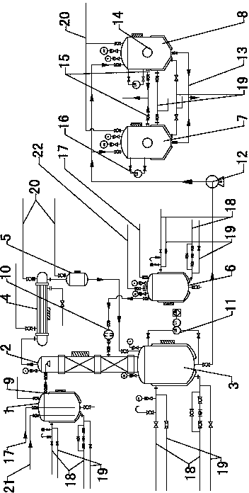 Continuous production reaction device and continuous production reaction method for N-(beta-aminoethyl)-gamma-aminopropyltrimethoxysilane