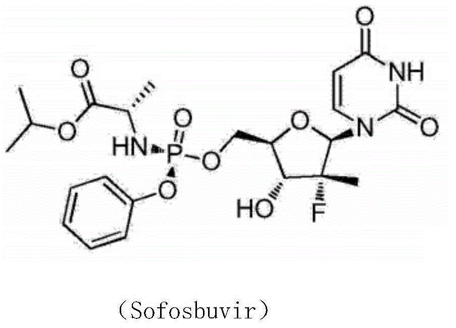 Synthesis method of intermediate compound of sofosbuvir