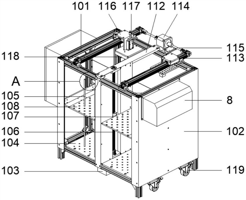 Full-automatic intelligent marking machine and working method thereof