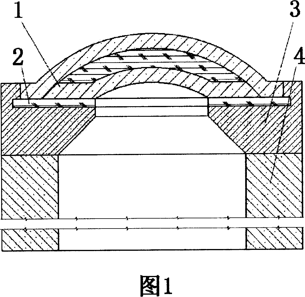 Ablate spherical well cover with multi-layer casting