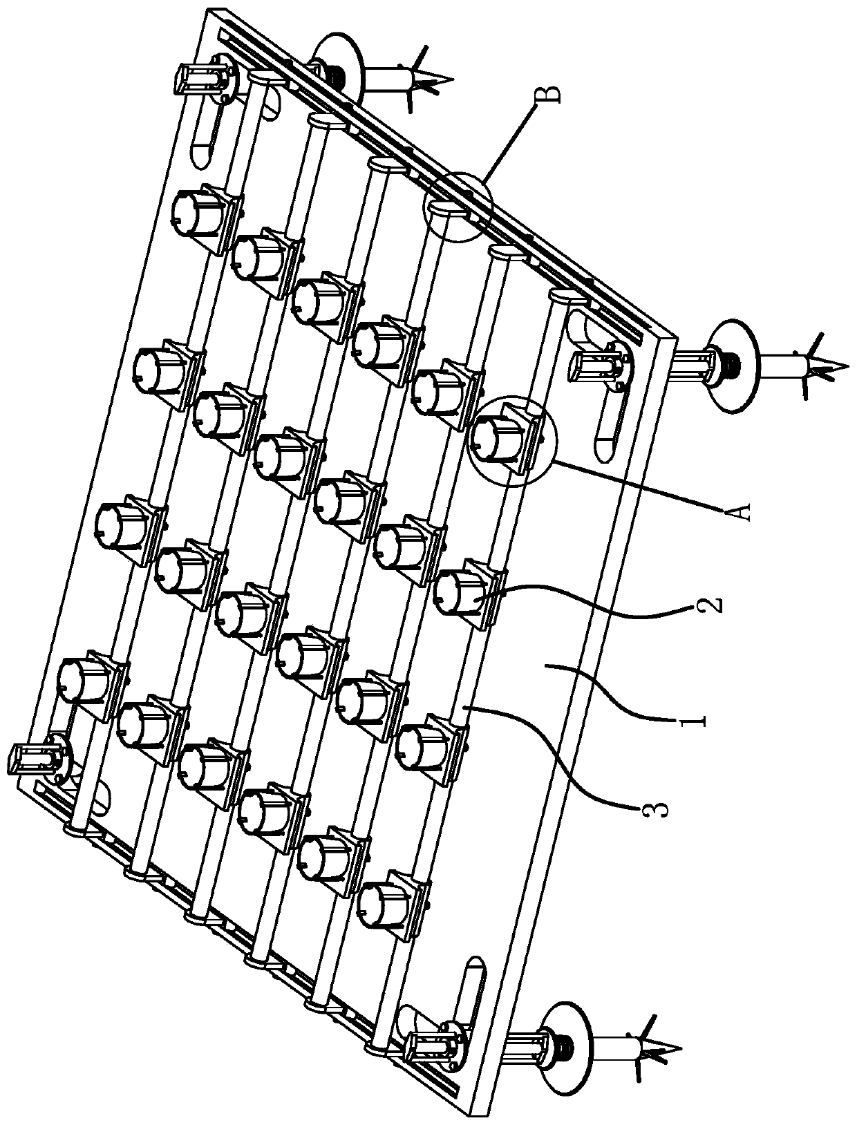 Substrate structure of a seabed coral cultivation device