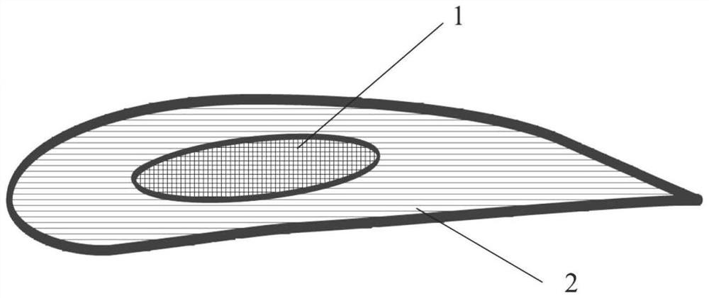 A kind of ship propeller blade with piezoelectric damping and preparation method