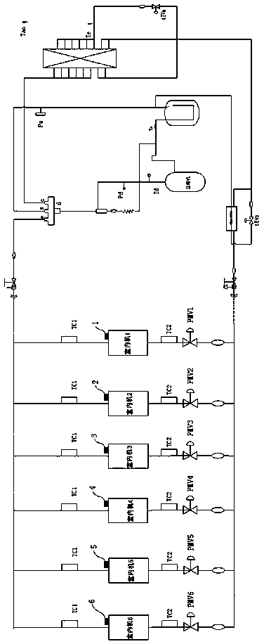 Multiple online refrigerating oil return noise reduction control method and system