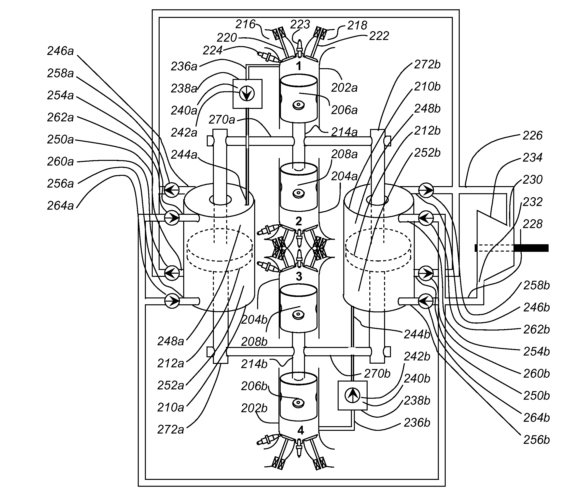 Internal combustion engine driven turbo-generator for hybrid vehicles and power generation