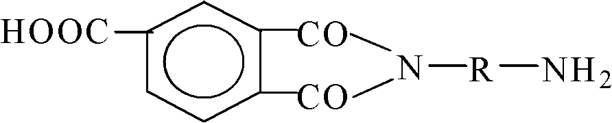 Active phthalimide epoxy solvent-free dripping impregnating varnish and preparation method thereof