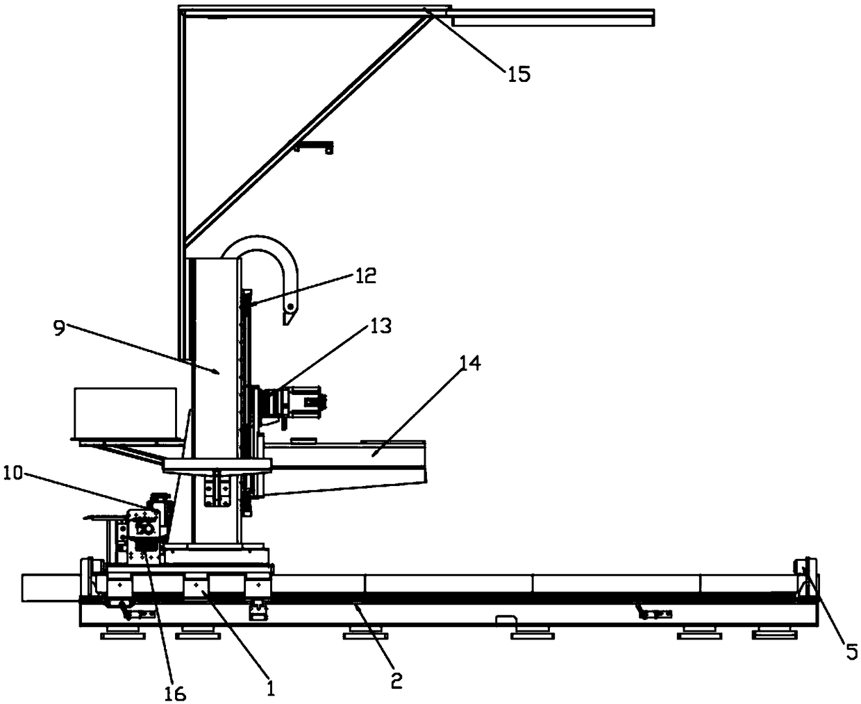 Three-axis mobile positioning high-loading integrated machine