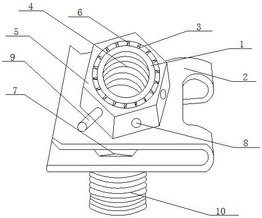 Lock nut capable of being quickly dismounted and mounted