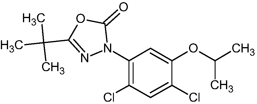 Oxadiazon-containing herbicide composition