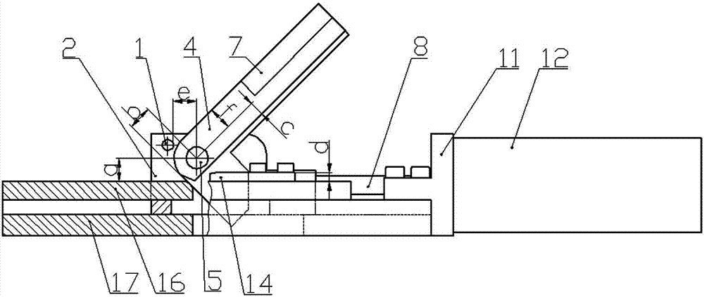 Material pressing mechanism with material pressing plate capable of being overturned automatically